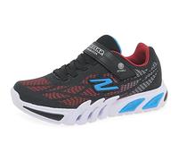 Skechers 400137l Bkrb Sneaker für Jungen, schwarzer Synthetik/Rand in Rot und Blau, 31 EU