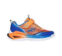 Sneaker SKECHERS "TRI-NAMICS 2.0", Mädchen, Gr. 34, orange (orange, blau), Lederimitat, Textil, kontrastfarbene Details, Schuhe Sneaker, Klettschuh mit Gummizug, Größenschablone zum Download (91890361