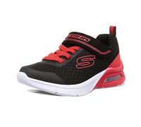 Skechers 403773L BKRD Sneaker, Black Textile/Red Trim, 27.5 EU