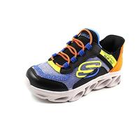 Skechers 403840L BLMT Sneaker, Blue & Black Synthetic/Multi Trim, 29 EU