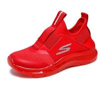Skechers 403878l Sneaker, Roter Textil-Synthetik-Rand, 30 EU