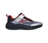 Sneaker SKECHERS "MICROSPEC ADVANCE", Kinder, Gr. 30, silber (schwarz, silberfarben), Lederimitat, Textil, sportlich, Schuhe (34228712-30) schwarz, silberfarben