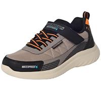 Skechers 406341L Bounder braun Taupe Kinderschuhe wasserdicht elastischer Riemen 35