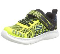 Skechers 407218N, Scarpe da Ginnastica, COMFY FLEX 2.0 - TRONOX, Nero Lime Tessile Sintetico Bordo Blu, BKLM, 27 EU