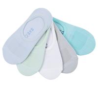 Skechers 5 Pack WoMänner's Liner Socken in Blau/Türkis, Größe Medium