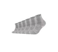 Skechers 6 Paar Unisex Quarter Socken SK42017, Farbe:Light Grey Melange 3390, Socken & Strümpfe:35-38