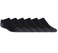 Skechers 6 Pack Boys' No Show Socken in Schwarz, Größe Klein
