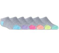 Skechers 6 Pack Low Cut Walking Socken in Grau, Größe Klein