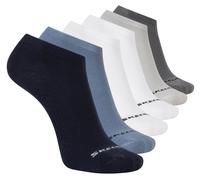 Skechers 6 Pack Männer's Low Cut Texture Knit Socken in Marine, Größe Groß