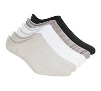 Skechers 6 Pack Männer's Sneaker Liner Socken in Braun/Natur, Größe Groß