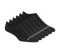 Skechers 6 Pack Männer's Sneaker Liner Socken in Schwarz, Größe Groß