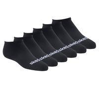 Skechers 6 Pack No Show Cotton Socken in Schwarz, Größe Klein