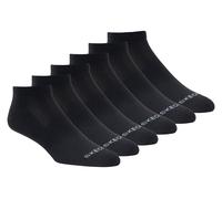 Skechers 6 Pack WoMänner's Low Cut Sport Stripe Socken in Schwarz, Größe Medium