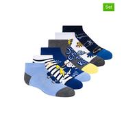 Skechers 6er-Set: Socken in Blau - Größe 36-38 | Kinder Socken Strumpfhosen