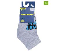 Skechers 6er-Set: Socken in Bunt - Größe 21-26 | Kinder Socken Strumpfhosen