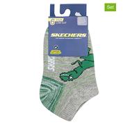 Skechers 6er-Set: Socken in Bunt - Größe 23-36 | Kinder Socken Strumpfhosen