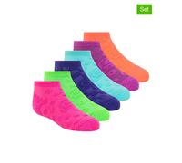 Skechers 6er-Set: Socken in Bunt - Größe 27,5-35,5 | Kinder Socken Strumpfhosen