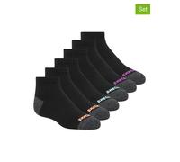 Skechers 6er-Set: Socken in Schwarz - Größe 28-35 | Kinder Socken Strumpfhosen