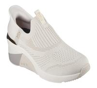 Skechers Damen A-Wedge-Crecent Hands Free Slip-In-Sneaker, Taupe, 36.5 EU