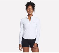 Skechers Ace Jacke in Weiss, Größe Medium