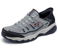 Skechers Slip-In-Slipper Afterburn M. Fit Ridgeburn Herren freihändig Grau/Schwarz 11 Wide