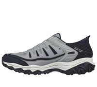 Skechers Slip-In-Slipper Afterburn M. Fit Ridgeburn Herren freihändig Grau/Schwarz 11 Wide