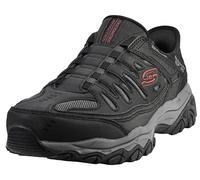 Skechers Afterburn M. Fit Ridgeburn Slip-In-Slipper für Herren, freihändig, Schwarz/Dunkelgrau, 47.5 EU