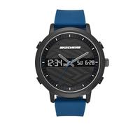 Skechers Analog-Digital-Armbanduhr für Herren, Lawndale Schwarz, Blau, Herren Ana-Digi
