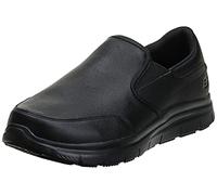 Skechers Arbeit Herren Flex Vorteil SR - Bronwood Schwarz Leder Loafer