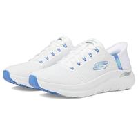 Skechers Arch Fit 2.0 Easy Chic Damen-Sneaker zum Reinschlüpfen, weiß/blau, 40 EU