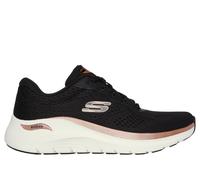 Skechers Arch Fit 2.0 - Glow The Distance Sneaker in Schwarz/Roségold, Größe 39.5, Vegan, in der Maschine waschbar