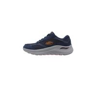 Skechers Arch Fit 2.0 Herren-Sneaker, Marineblauer Wildleder-Mesh-Duraleather-Besatz, 47.5 EU