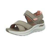 Skechers Damen Sandalen 164078 TPCL Arch Fit 2.0 Sandal - Feelin` Bright taupe/vcoral normal 40 EU