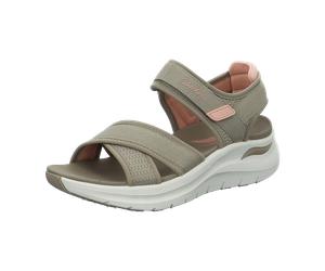 Skechers Arch Fit 2.0 Sandal - Feelin` Bright für Damen, grau, Größe 40 EU / 10 UK