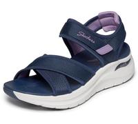 Skechers Arch Fit 2.0 Sandal - Feelin' Bright in Blau/Violett, Größe 38, Vegan, in der Maschine waschbar