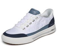 Skechers Arch Fit Arcade-Cuddle Steps Slip-In-Sneaker für Damen, freihändig, weiß/marineblau, 40 EU