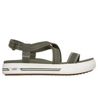 Skechers Arch Fit Arcade Sandal - Adieu in Grün, Größe 40, Vegan, in der Maschine waschbar