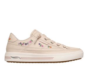 Skechers Arch Fit Arcade - Subtle Bouquet Shoes in Nature Brown/Gray, Größe 38.5, Vegan, in der Maschine waschbar