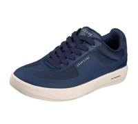 Skechers Arch Fit Court Break COMODO Komfort-Sneaker für Herren, marineblaue Mikrofaser/Duraleather, Größe 44