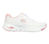 Skechers Damen Arch FIT Infinity COOL Sneaker, White Mesh Pink Trim, 39 EU