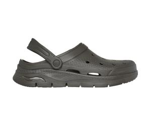 Skechers Arch Fit Foamies: Valiant Herren Pantoletten, grün, Größe 44 44