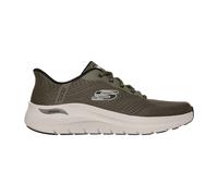 Skechers Arch Fit Herren Schuhe grün olive Slip Ins 232712 für Herren, Größe 45 EU