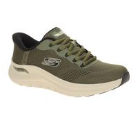 Skechers Arch Fit Herren Schuhe grün olive Slip Ins 232712 - Größe 46
