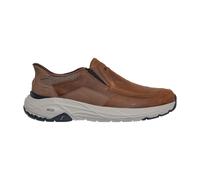 Slipper SKECHERS "Skechers Slipper Leder", Herren, Gr. 46, braun, Leder, Schuhe Slipper (69503703-46) braun