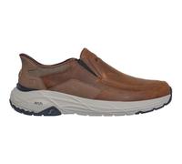 Slipper SKECHERS "Skechers Slipper Leder", Herren, Gr. 46, braun, Leder, Schuhe Slipper (69503703-46) braun