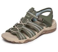 Skechers Arch Fit Reggae für Damen, Oliv/Blatt für mich (Leaf It to Me), 12