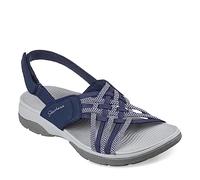 Skechers Arch Fit Reggae Sport-Sneaker für Damen, Marineblauer Durabuck Gore-grauer Besatz, 42 EU