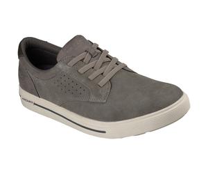 Skechers Arch Fit Solano 2.0 Rey Leder Herren Graue Schnürschuhe EU 44.5 / UK 10