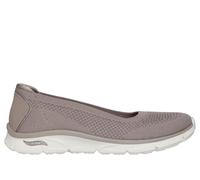 Skechers Damen Arch Fit Sunny Zen Walk Sneaker, Dark Taupe Knit, 37 EU