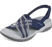 Skechers Archfit Reggae Sport Hometown Damenschuh, Marineblau/Grau, 38 EU